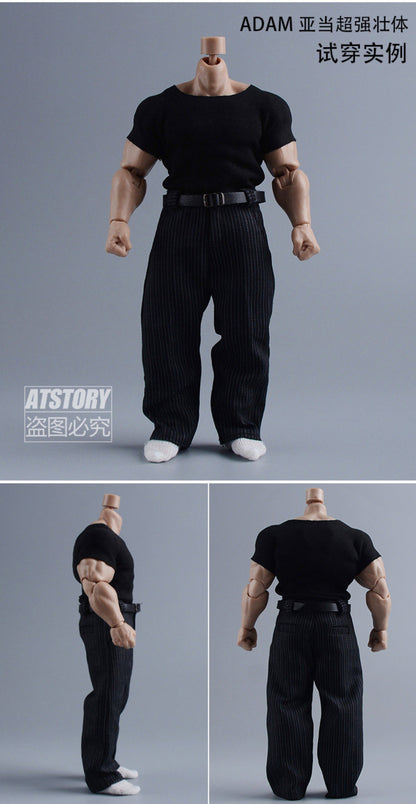 Custom 1/12 Clothing Accessories Pants for 1/12 Scale Strong Body