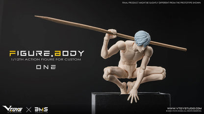 (Pre-Order) Vtoys x BMS 1/12 Super Articulated BODY ONE action figure VB002 white and VB003 yellow