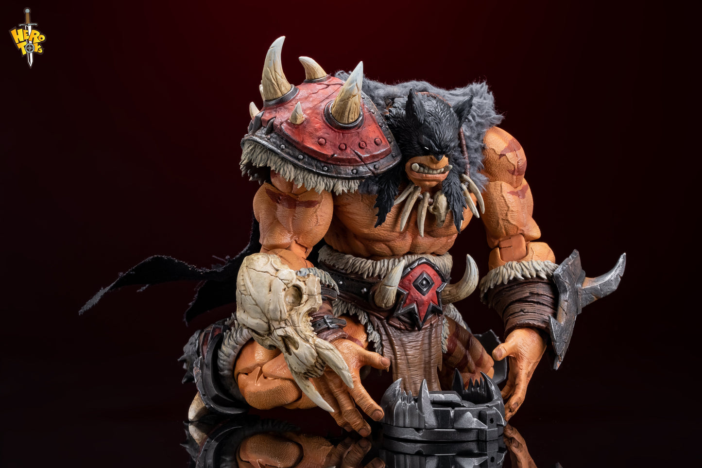 (Pre-Order) Hero Toys 1/10 Tribal Hunter Orc tracker and war bear action figure