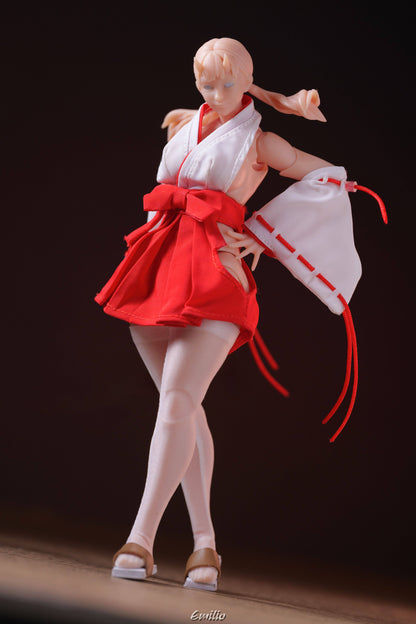 Custom 1/12 Clothing for Cowl Product Oni Girl Kimono