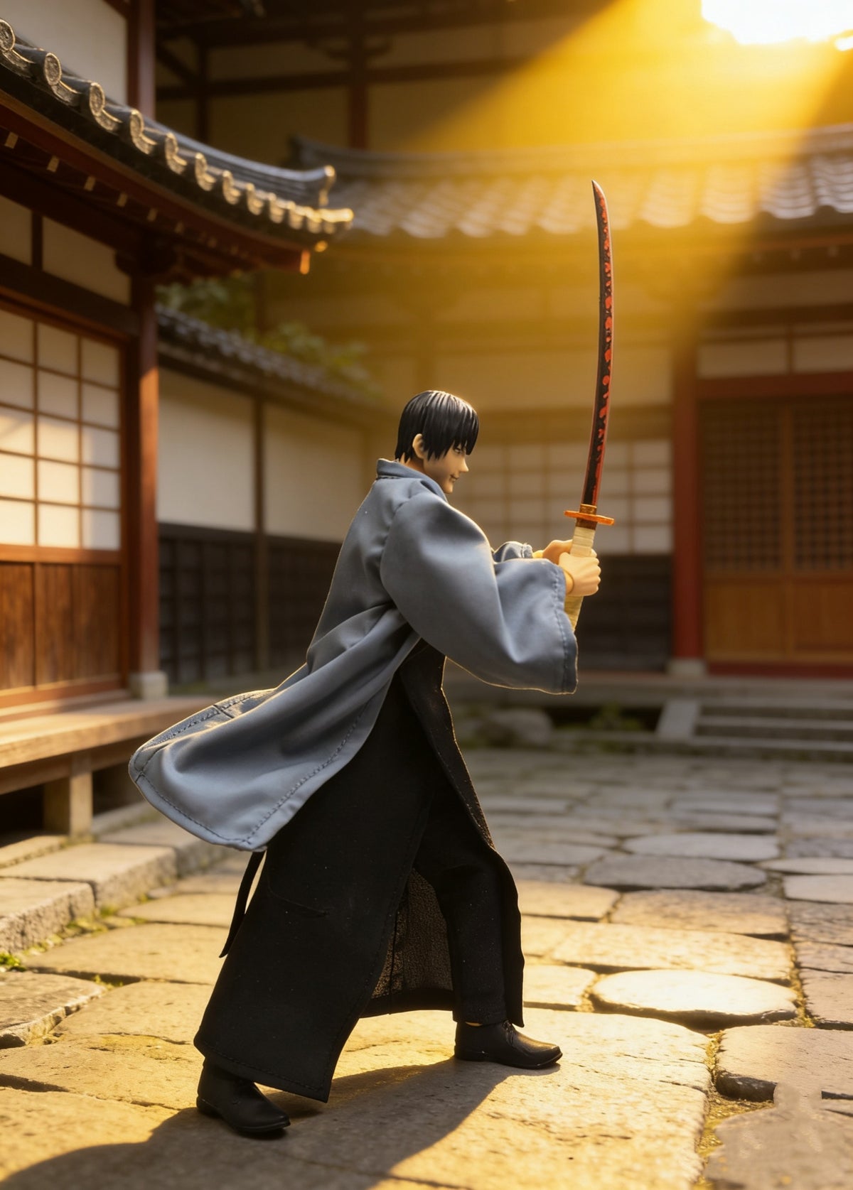 Custom 1/12 Haori Clothing for Jujutsu Kaisen Toji Fushiguro (Romankey / VToys Body)