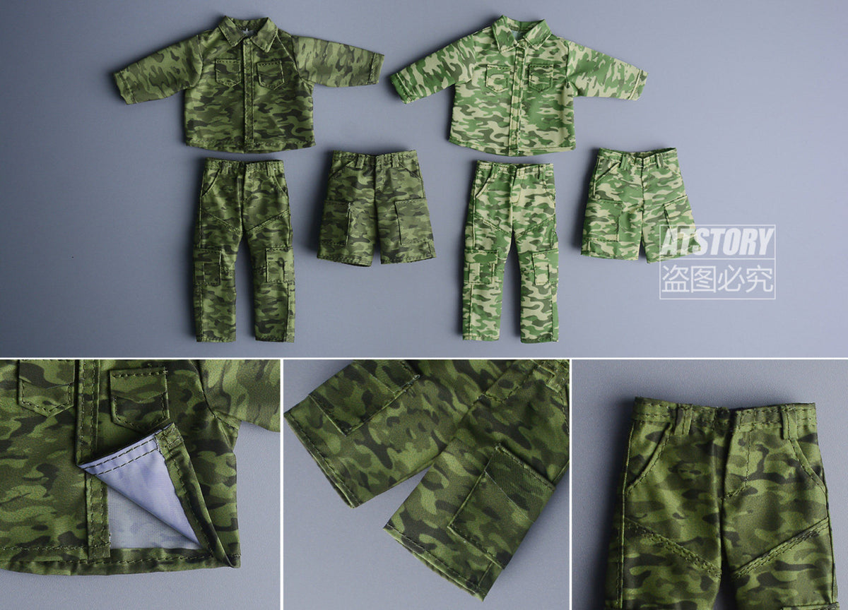 Custom 1/12 Clothing Accessories Military Uniform for 1/12 Scale Strong Body