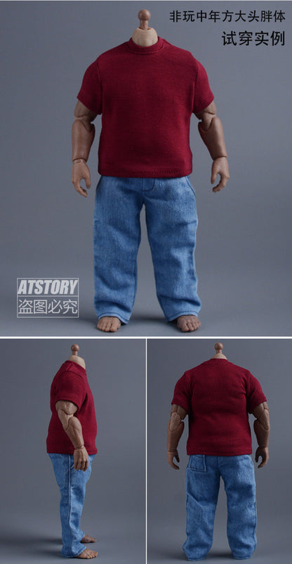 Custom 1/12 Clothing Accessories Top for 1/12 Scale Strong Body