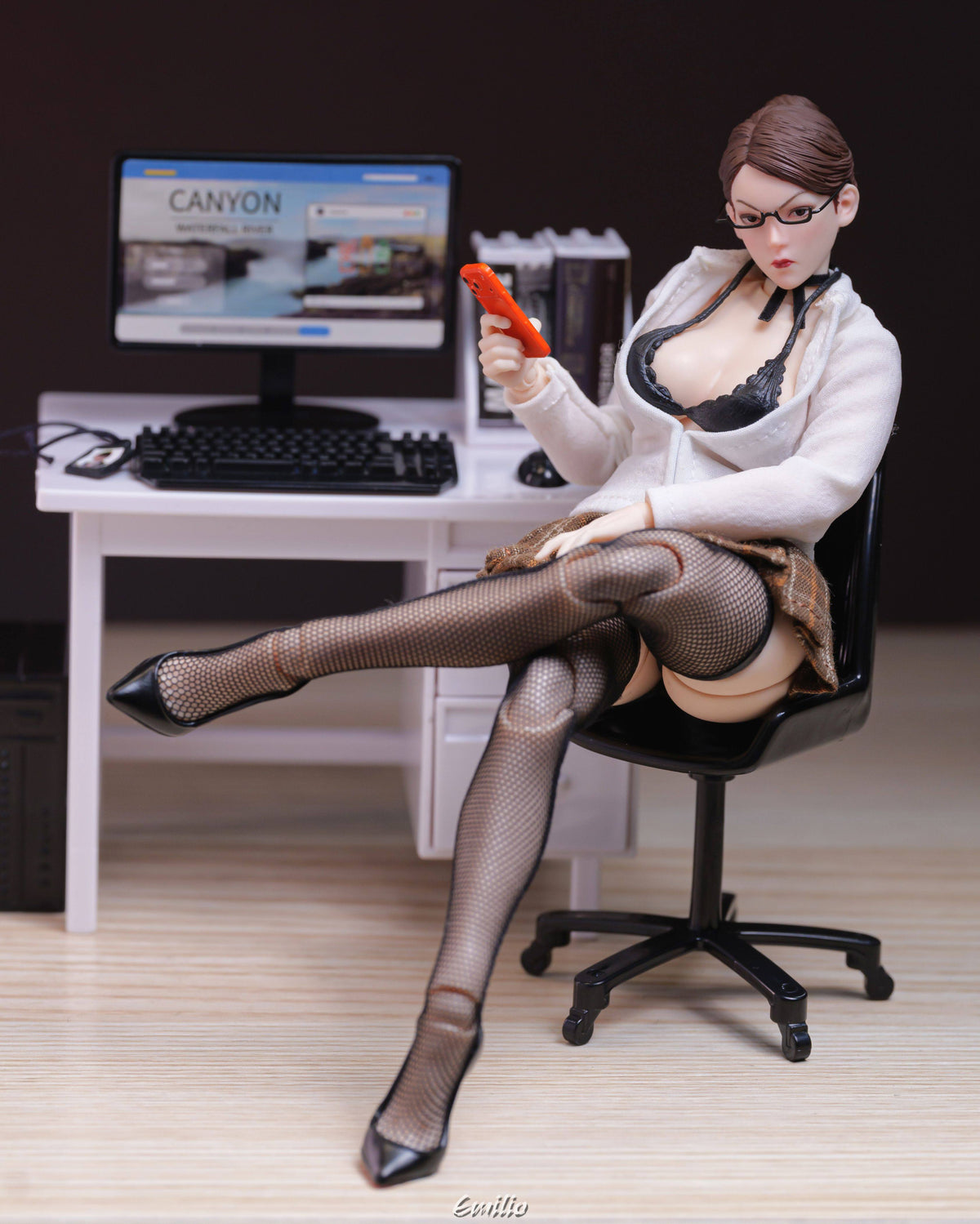 Custom 1/12 Clothing for Prison School Meiko Shiraki (Notaman Body)