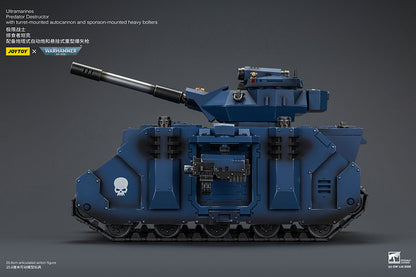(Pre-Order) Warhammer 40k Ultramarines Predator Destructor with turret-mounted autocannon and sponson-mounted heavy bolters