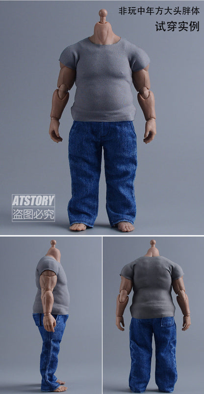 Custom 1/12 Clothing Accessories Slim Fit Top for 1/12 Scale Strong Body