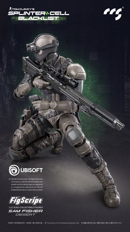 (Pre-Order) CCS Official Licensed 1/12 Splinter Cell Sam Fisher Desert Version action figure