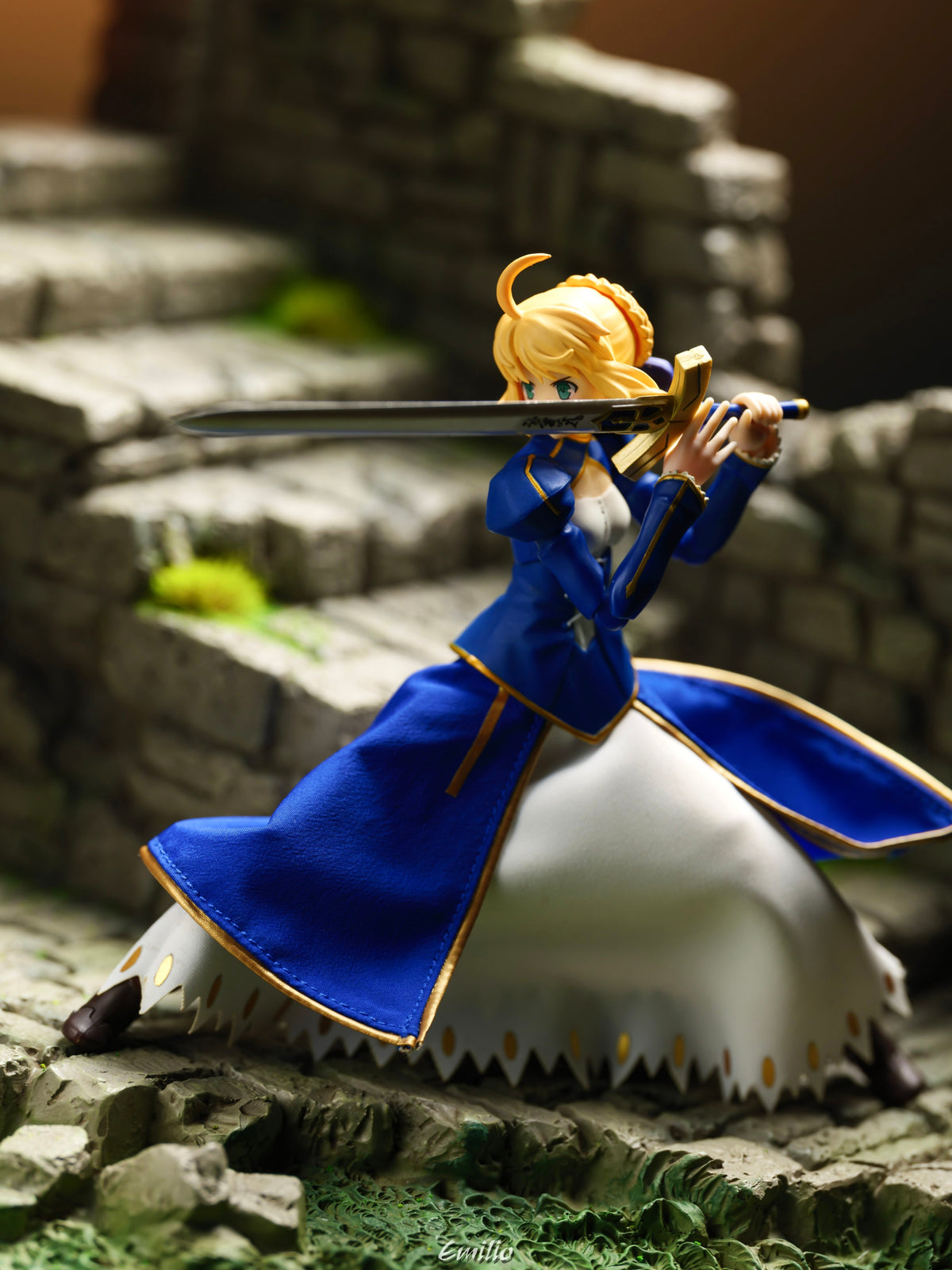 Custom 1/12 Clothing Skirt for Figma Saber