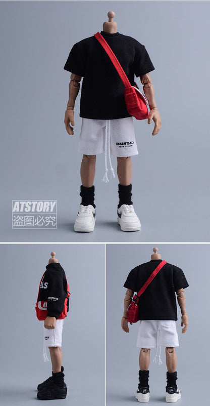 Custom 1/12 Clothing Accessories Bag for 1/12 Scale Action Figure