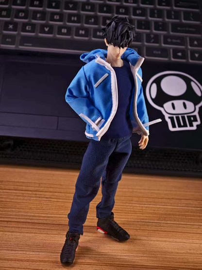 Custom 1/12 Clothing for Solo Leveling Sung Jinwoo (Vtoys Body)