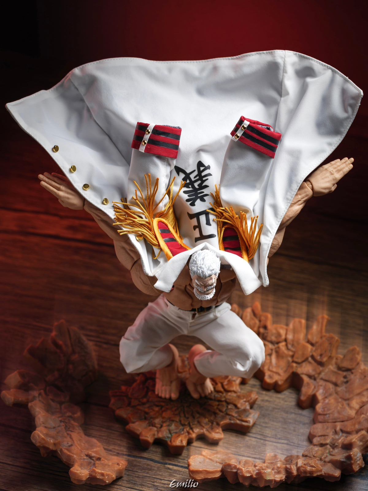 Custom 1/12 Clothing for One Piece Marine Vice Admiral Monkey D. Garp (Romankey Big Guy Body)
