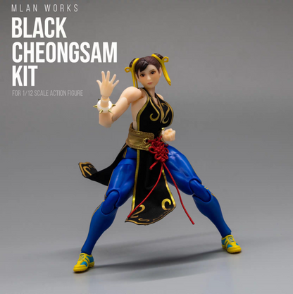 Custom 1/12 Clothing for Whale Studio Fighting Girl Chun Li