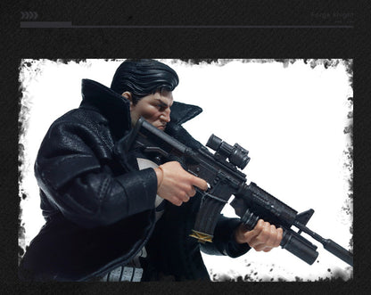Custom 1/12 Clothing Accessories for Punisher Coat