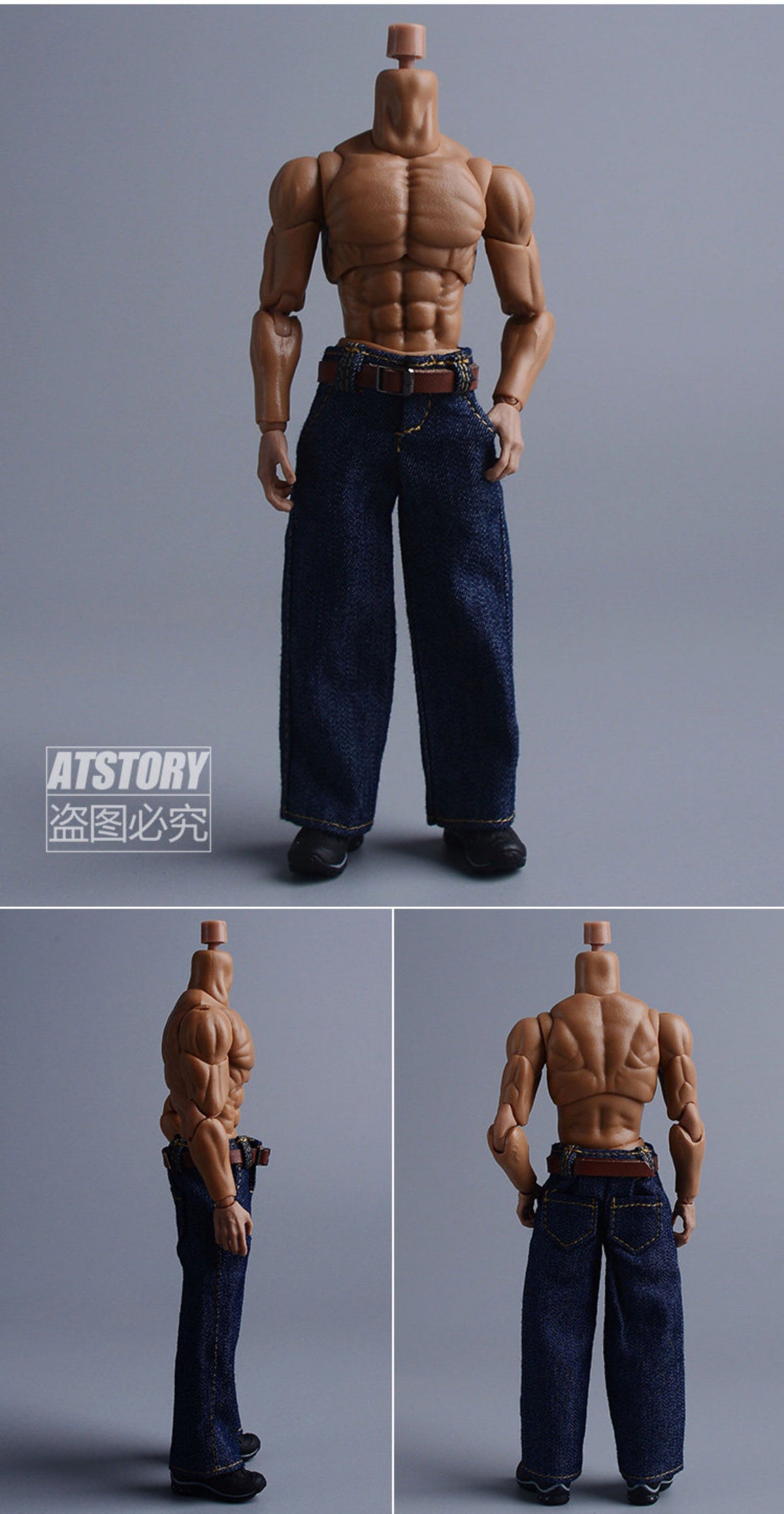 Custom 1/12 Clothing Accessories Jeans for 1/12 scale action figures