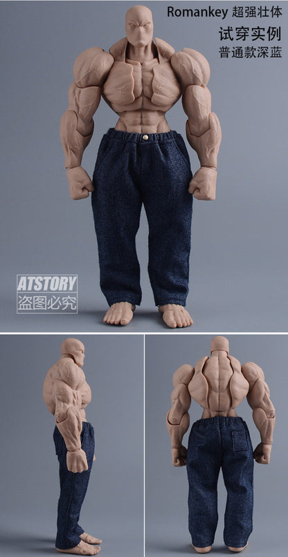 Custom 1/12 Clothing Accessories Jeans for 1/12 Scale Strong Body