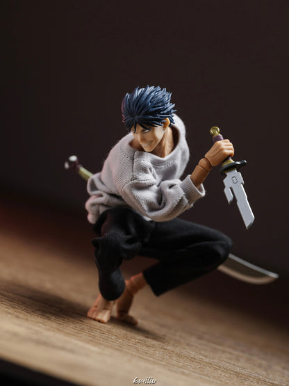 Custom 1/12 Clothing for Jujutsu Kaisen Toji Fushiguro (Romankey / VToys Body)