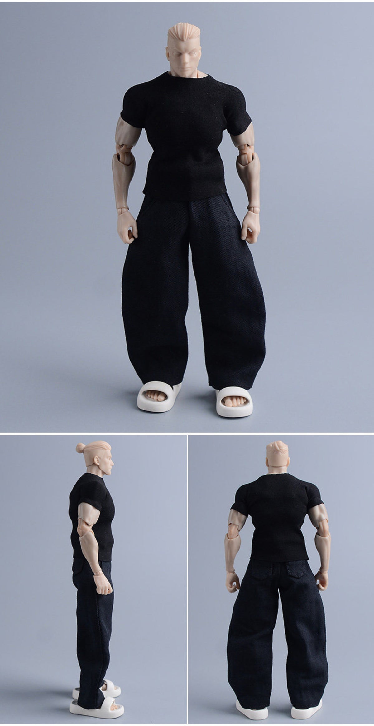 Custom 1/12 Clothing Accessories Slippers for 1/12 Scale Action Figure