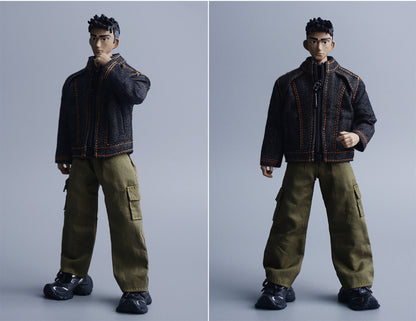 Custom 1/12 Clothing Accessories Jacket for 1/12 Scale Action Figure