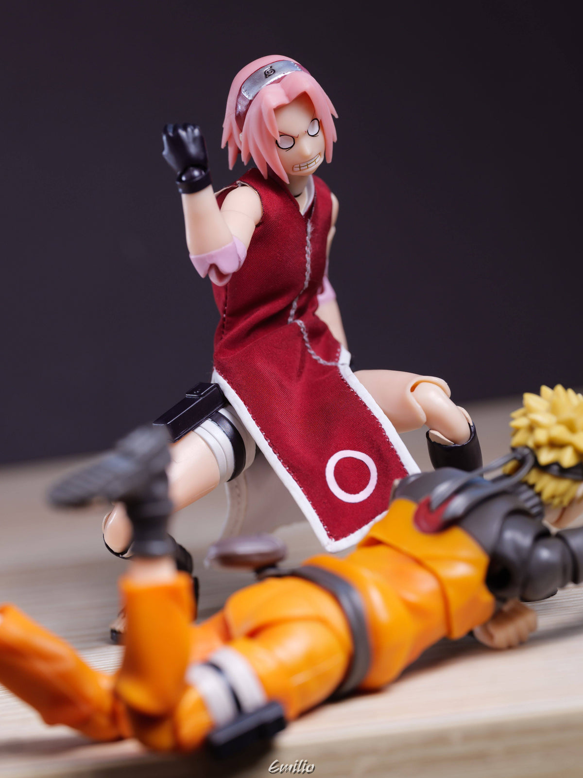 Custom 1/12 Clothing for SHF Naruto Shippuden Sakura Haruno