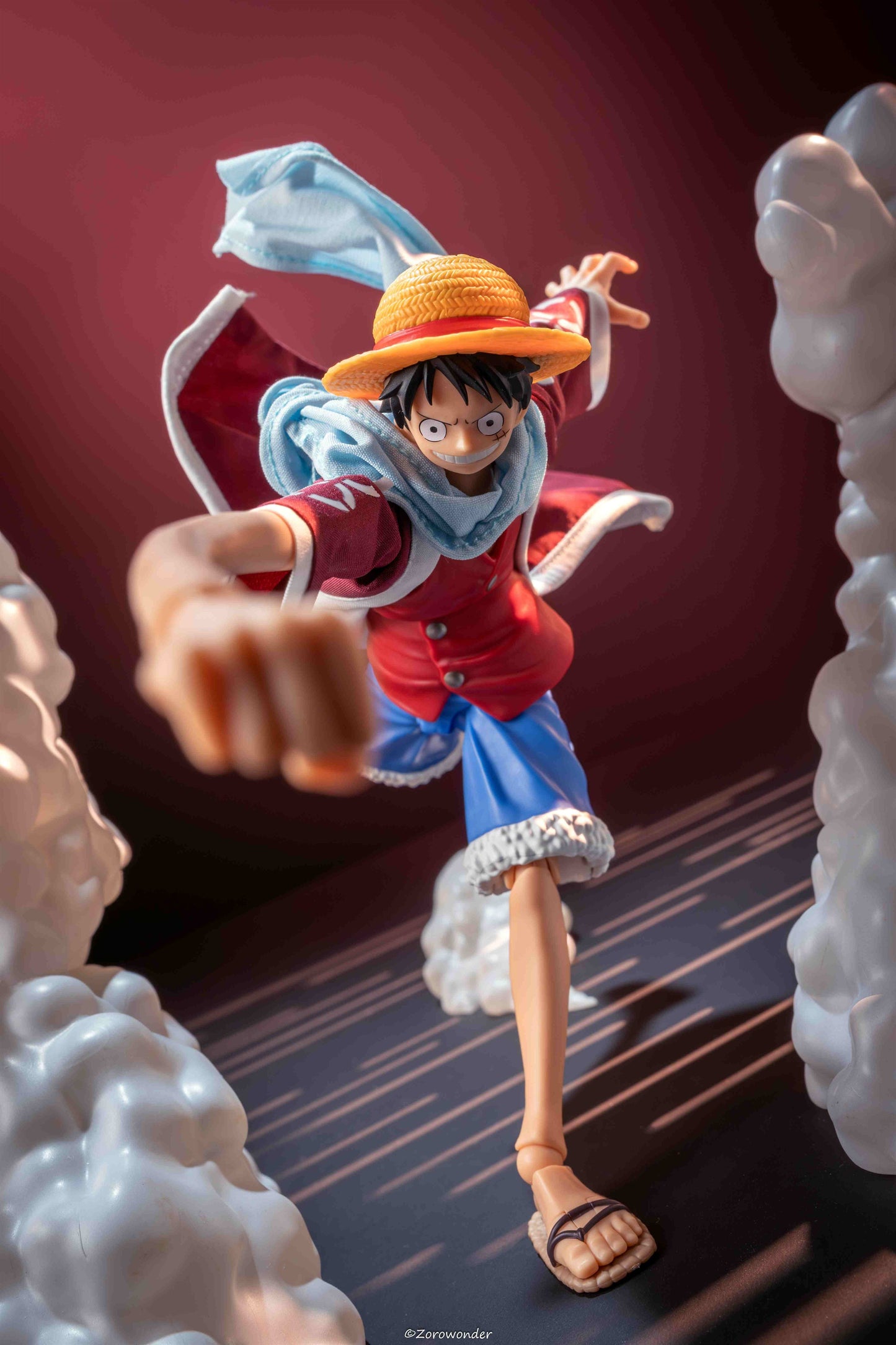 Custom 1/12 Clothing Accessories Clothes for S.H.Figuarts Luffy Alabasta Arc