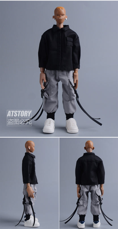 Custom 1/12 Clothing Accessories Shirt for 1/12 Scale Action Figure