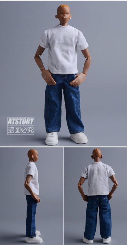 Custom 1/12 Clothing Accessories Jeans for 1/12 scale action figures
