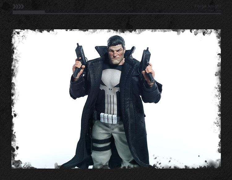 Custom 1/12 Clothing Accessories for Punisher Coat