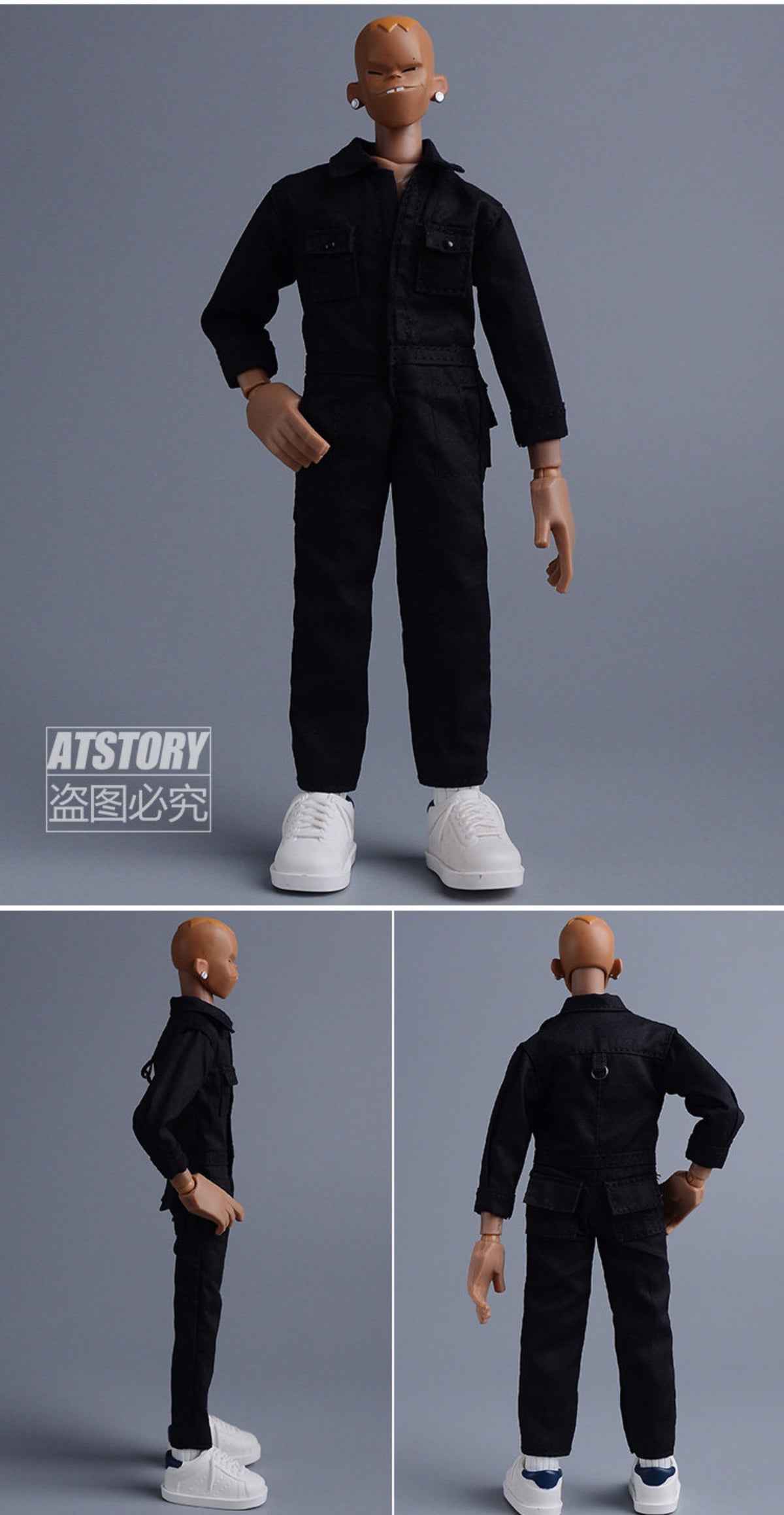 Custom 1/12 Clothing Accessories Coveralls for 1/12 scale action figures