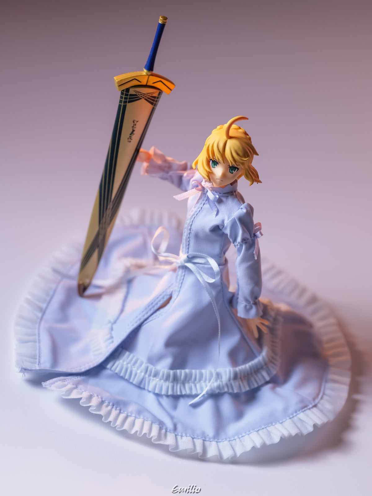 Custom 1/12 Clothing for Fate Saber (Dress Version)