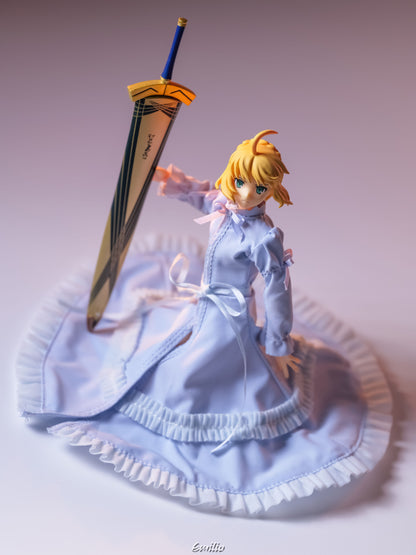 Custom 1/12 Clothing for Fate Saber (Dress Version)
