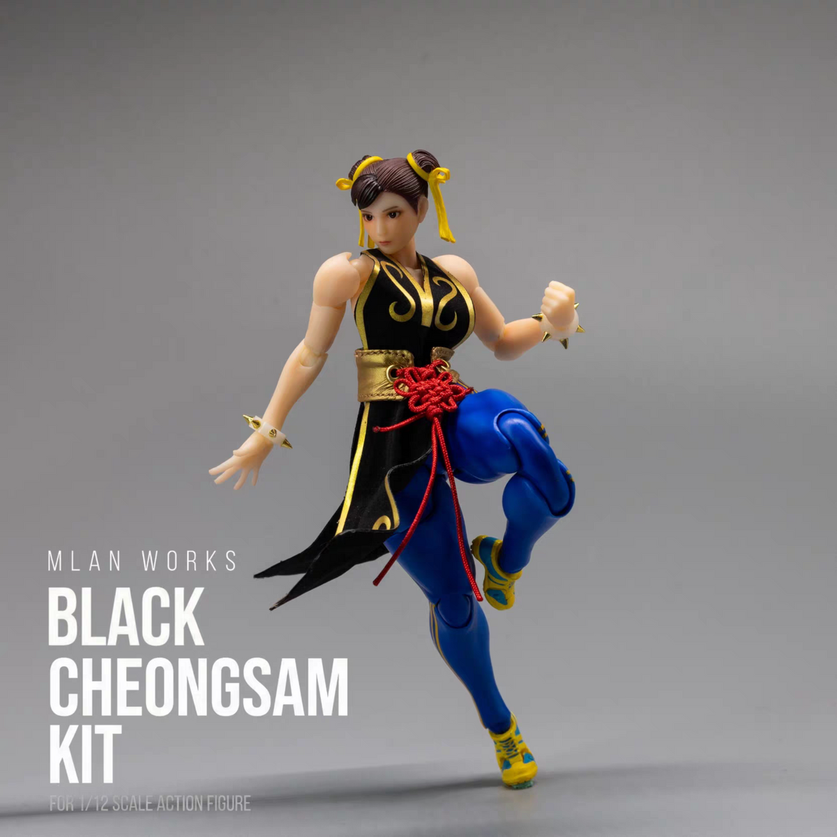 Custom 1/12 Clothing for Whale Studio Fighting Girl Chun Li