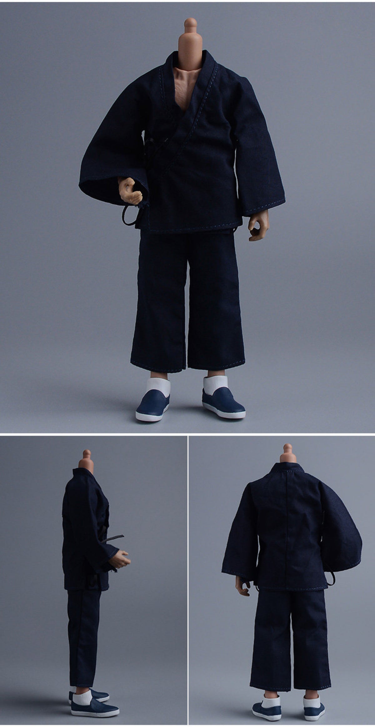 Custom 1/12 Clothing Accessories Kong Fu Shoes for 1/12 scale action figures