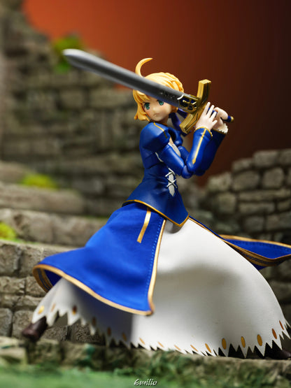 Custom 1/12 Clothing Skirt for Figma Saber