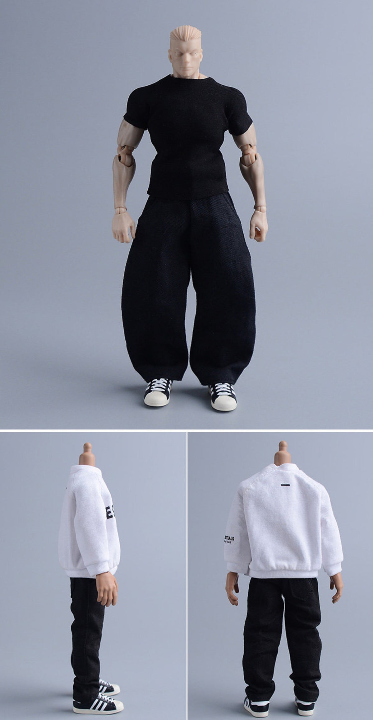 Custom 1/12 Clothing Accessories Skate Shoes for 1/12 Scale Action Figure