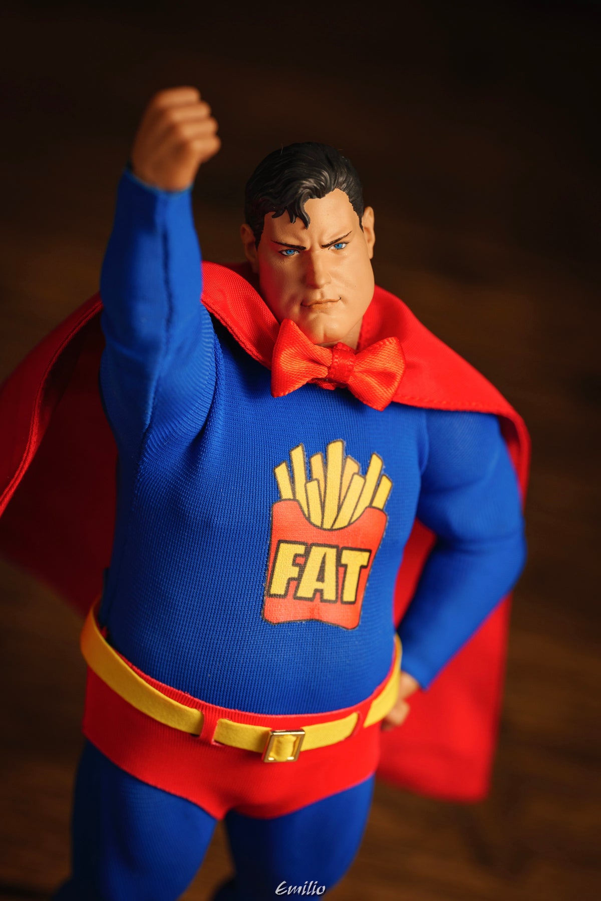 Custom 1/12 Clothing for superman (Notaman Fat Body)