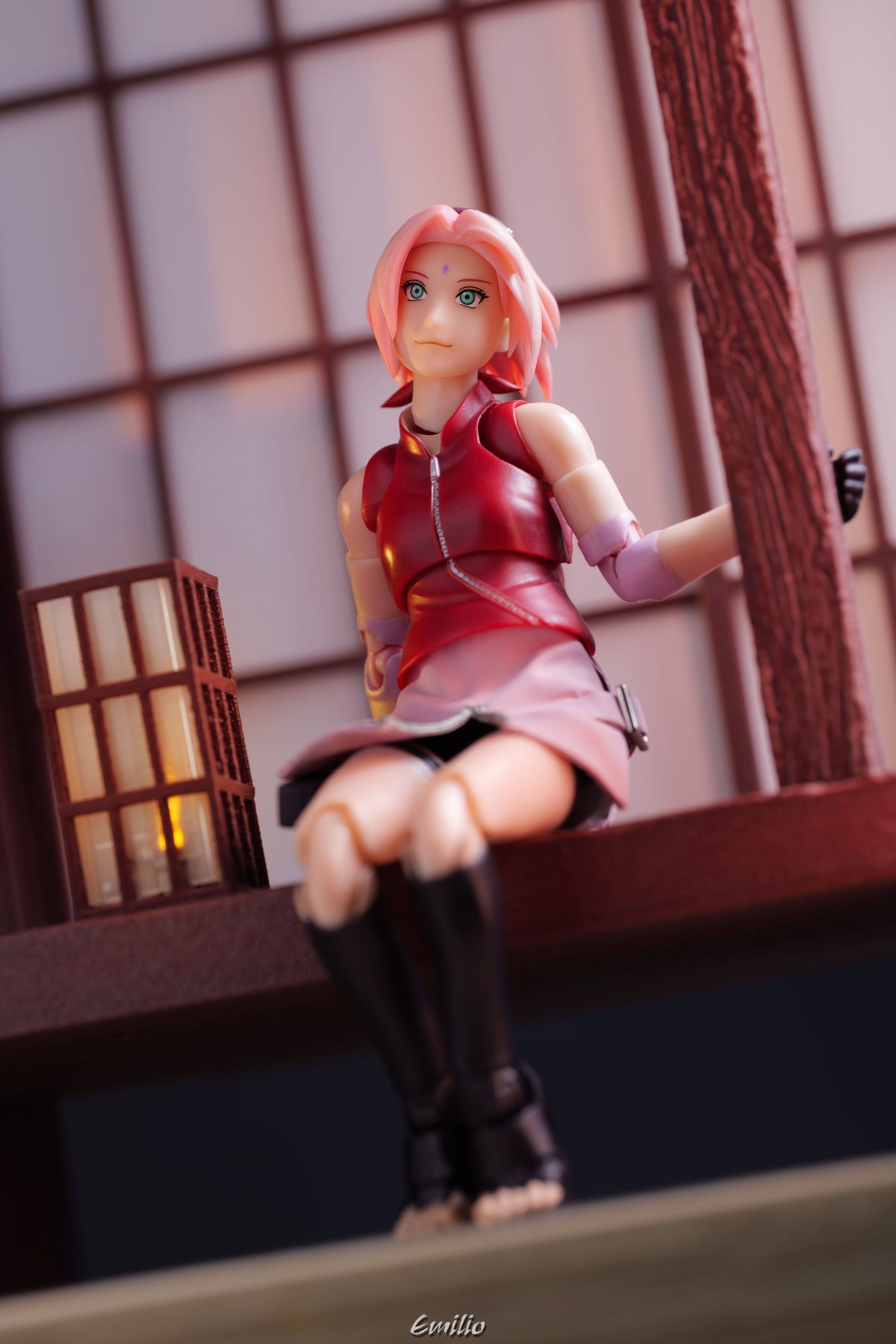Custom 1/12 Clothing for SHF Naruto Shippuden Sakura Haruno