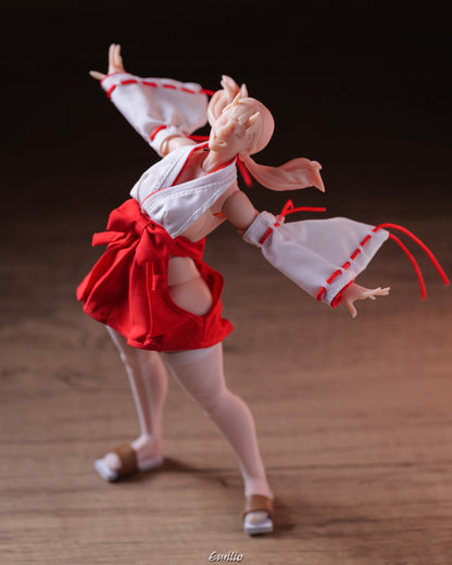 Custom 1/12 Clothing for Cowl Product Oni Girl Kimono