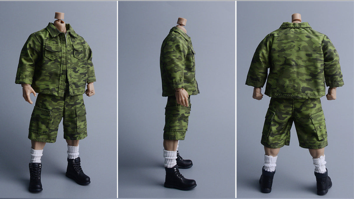 Custom 1/12 Clothing Accessories Military Uniform for 1/12 Scale Strong Body