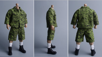 Custom 1/12 Clothing Accessories Military Uniform for 1/12 Scale Strong Body