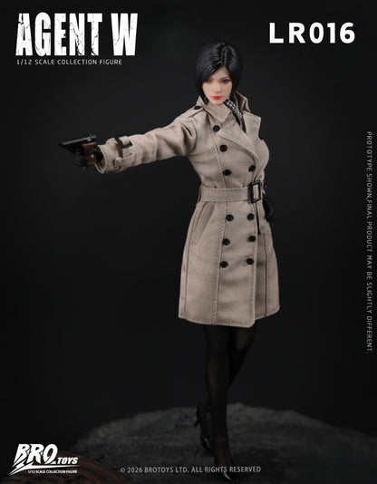 (Pre-Order) Brotoys 1/12 Agent W LR016 action figure with bonus and office DLC diorama
