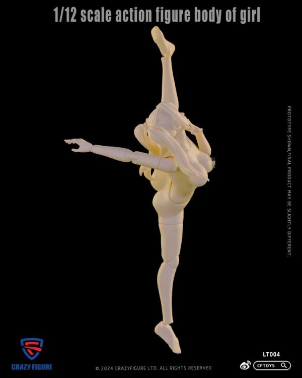 CRAZY FIGURE Multi Joint Movable 1/12 Scale Female Body LT004 (In Stock)