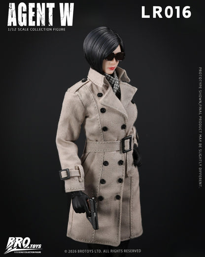 (Pre-Order) Brotoys 1/12 Agent W LR016 action figure with bonus and office DLC diorama