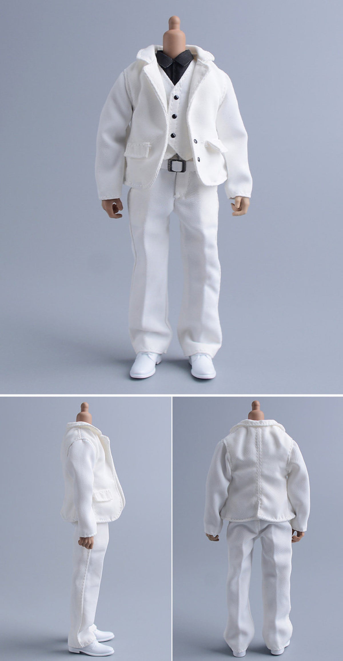 Custom 1/12 Clothing Accessories Leather Shoes for 1/12 Scale Action Figure