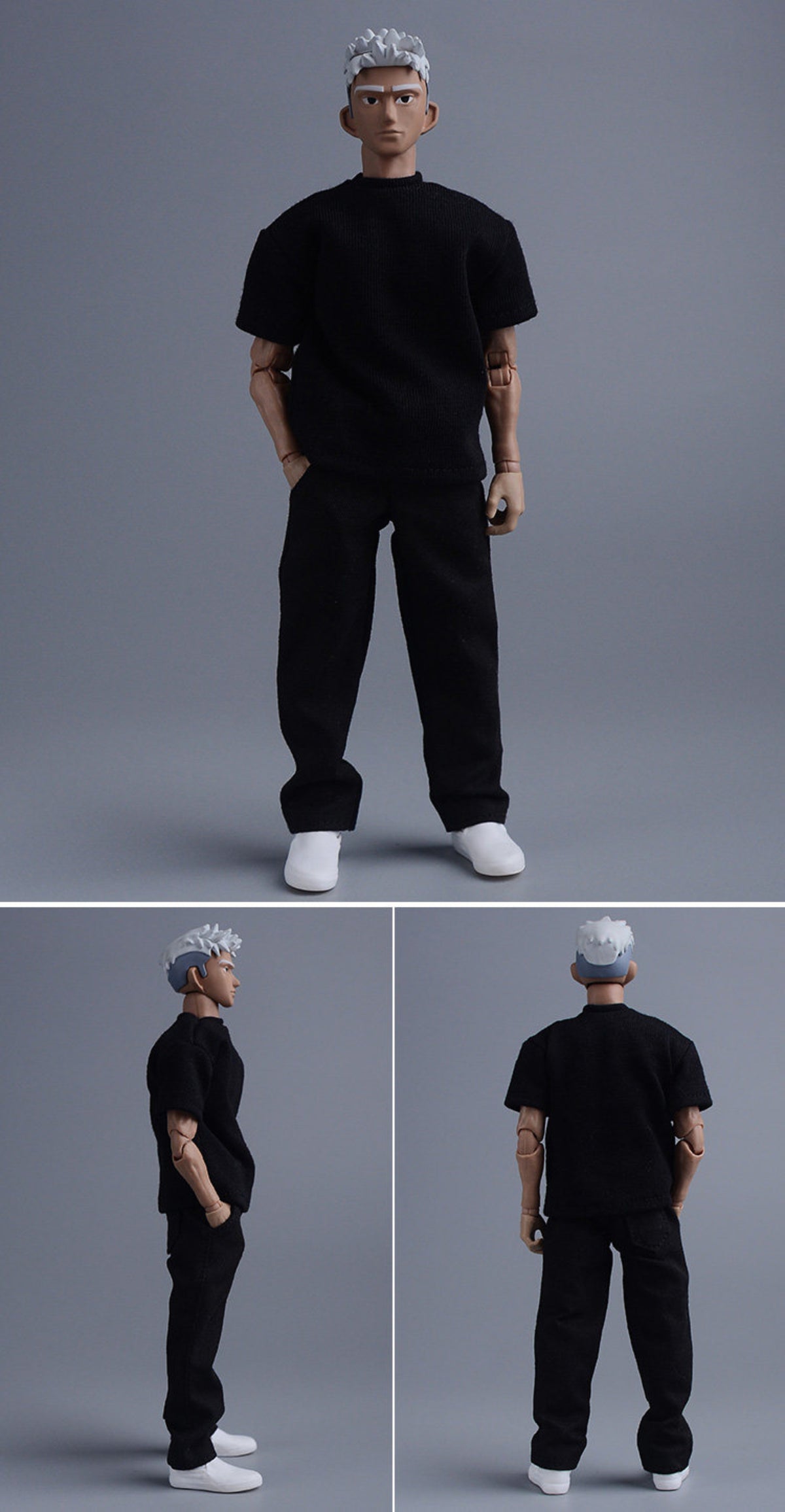 Custom 1/12 Clothing Accessories Kong Fu Shoes for 1/12 scale action figures