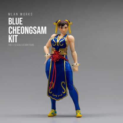 Custom 1/12 Clothing for Whale Studio Fighting Girl Chun Li