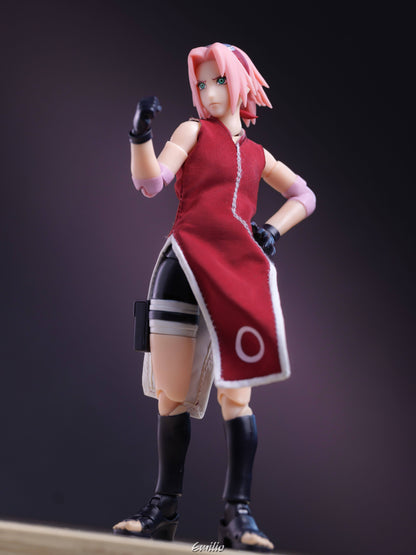 Custom 1/12 Clothing for SHF Naruto Shippuden Sakura Haruno