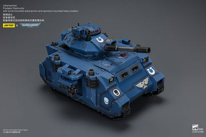 (Pre-Order) Warhammer 40k Ultramarines Predator Destructor with turret-mounted autocannon and sponson-mounted heavy bolters