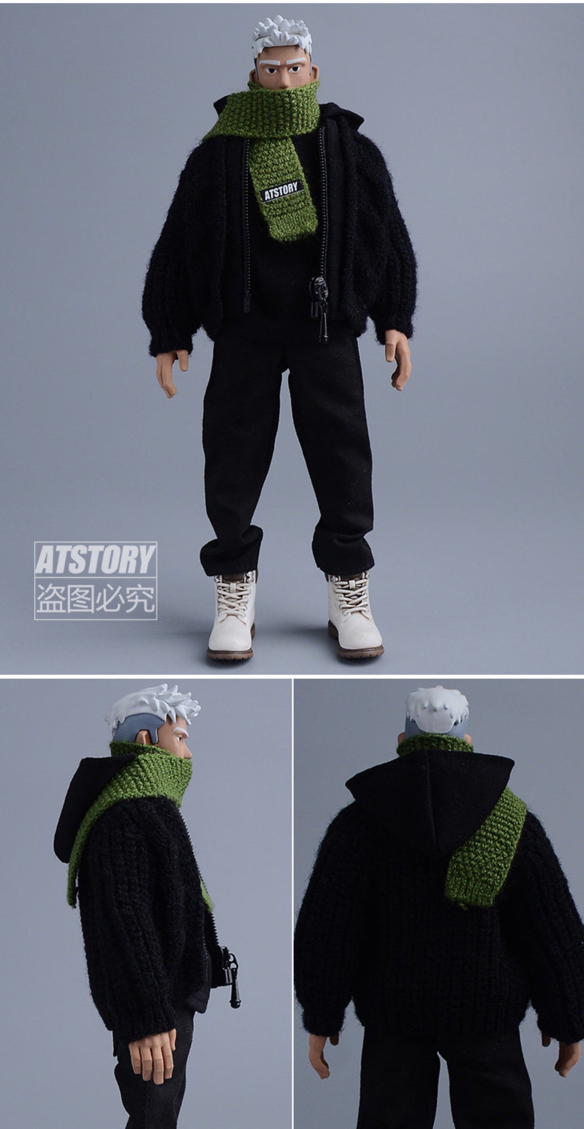 Custom 1/12 Clothing Accessories scarf for 1/12 scale action figures