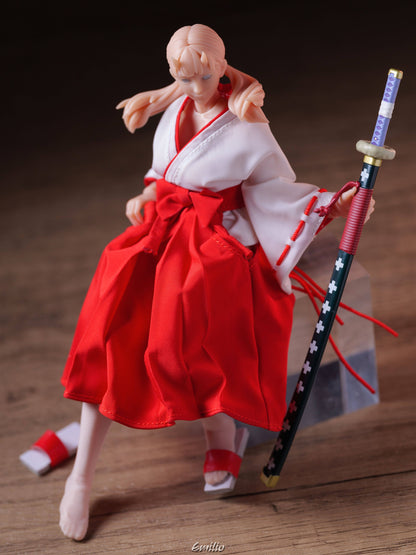 Custom 1/12 Clothing for Cowl Product Oni Girl Kimono