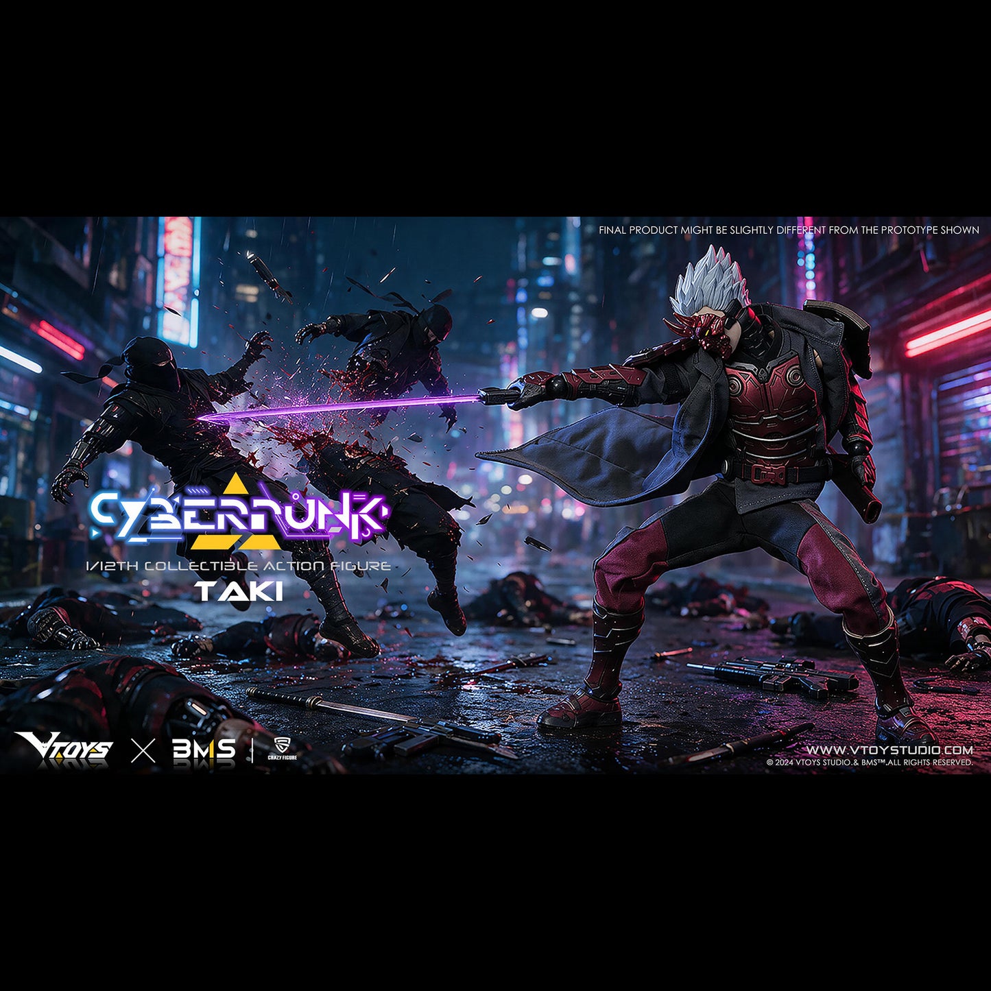 (Pre-Order) VToys 1/12 VSD012 Cyberpunk Samurai The Crimson Dawn of the Blade WF Limited Ver.